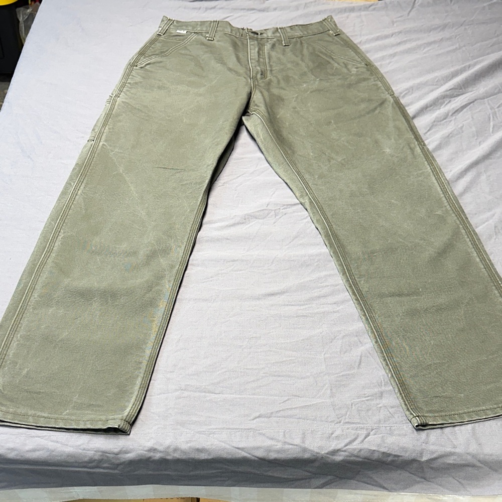Men's Carhartt 32x30 FR Olive Green Pants
